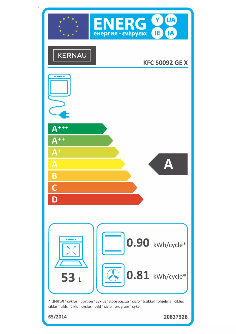 Página 1 del manual Manual de usuario Kernau KFC 50092 GE X