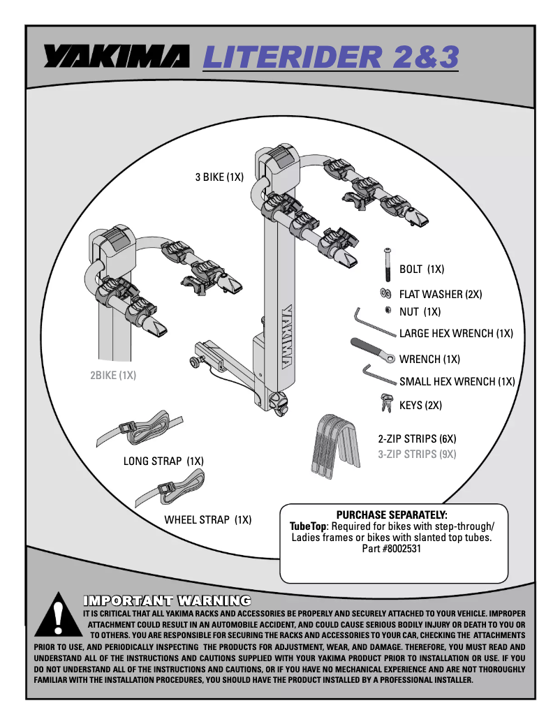 Imagen de la primera página del manual del dispositivo LiteRider 3