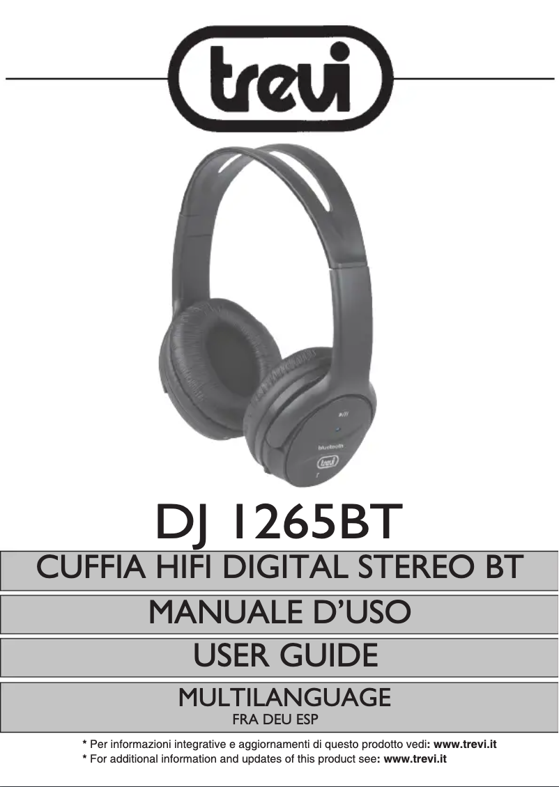 Página 1 del manual Manual de usuario Trevi DJ 1265 BT