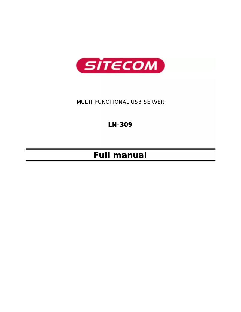 Página 1 del manual Manual de usuario Sitecom LN-309
