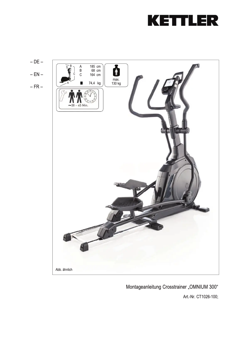 Página nº 1 - Manual de usuario Kettler Omnium 300