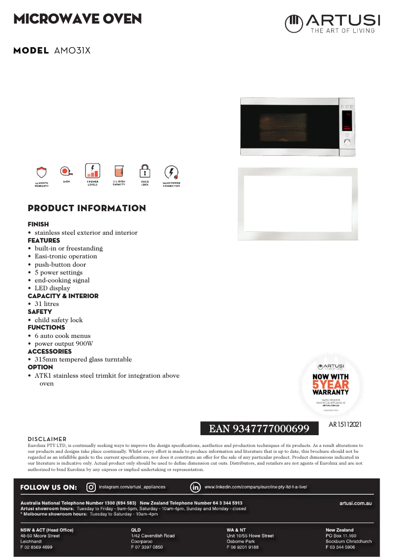 Imagen de la primera página del manual del dispositivo AMO31X