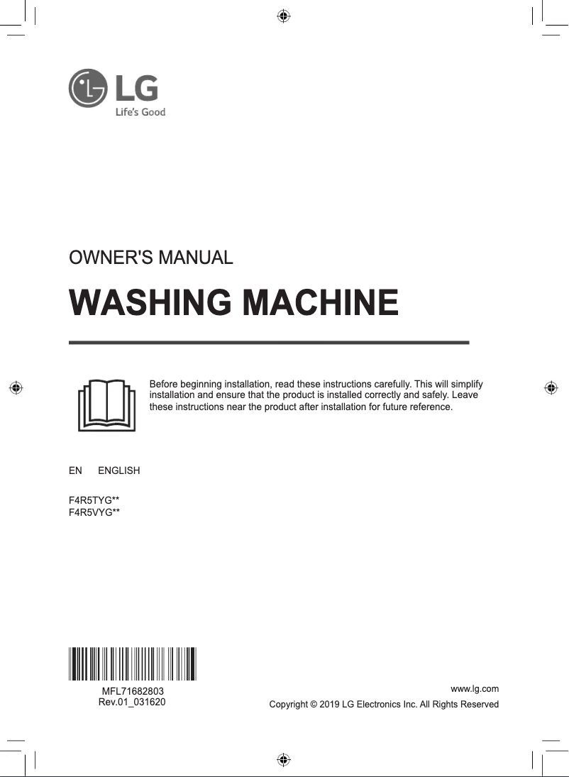 Página nº 1 - Manual de usuario LG F4R5TYGSL