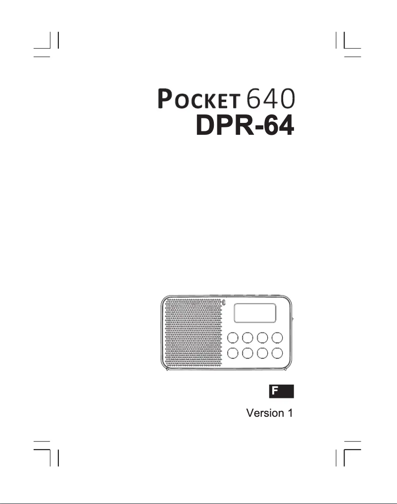 Imagen de la primera página del manual del dispositivo DPR-64