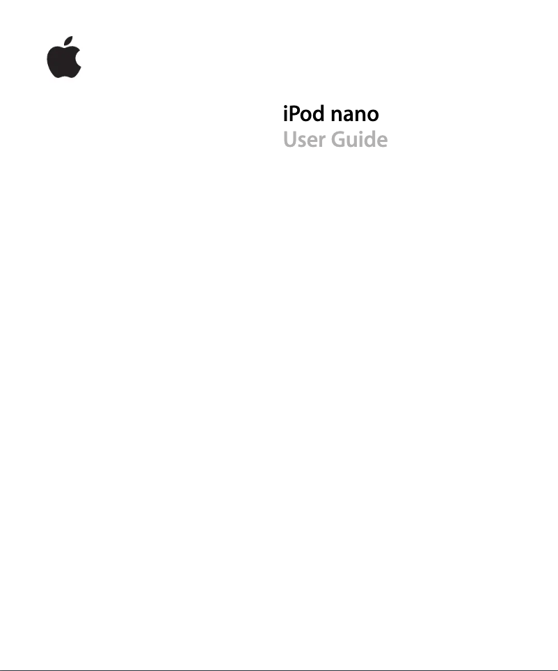 Página nº 1 - Manual de usuario Apple iPod Nano 4th generation