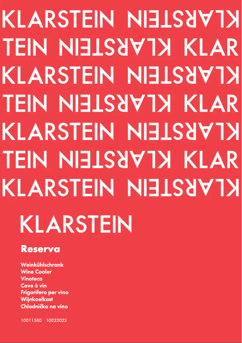 Imagen de la primera página del manual del dispositivo Reserva