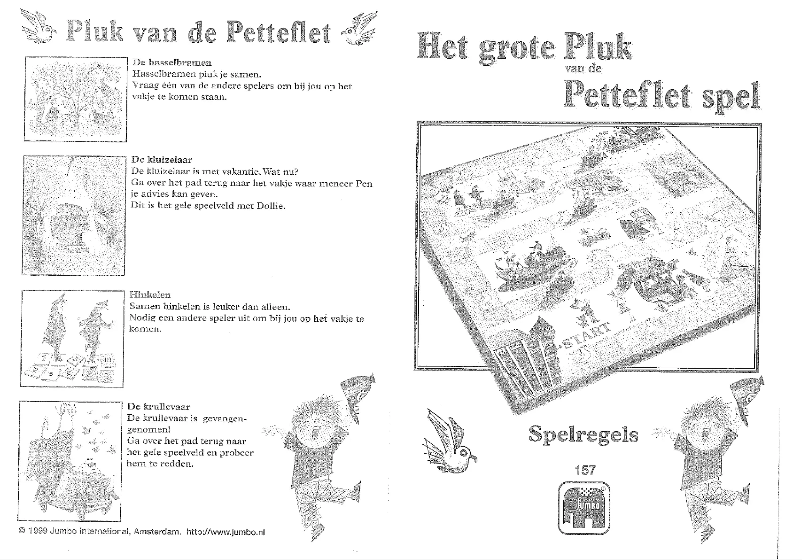Página 1 del manual Manual de usuario Jumbo Het grote Pluk van de Petteflet spel