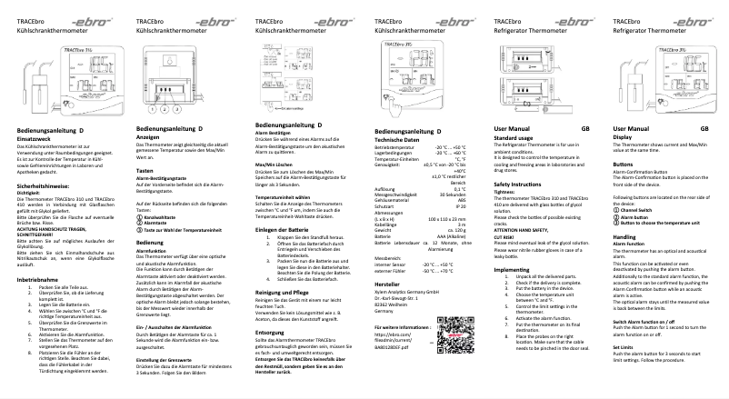 Página nº 1 - Manual de usuario Ebro TMX 310