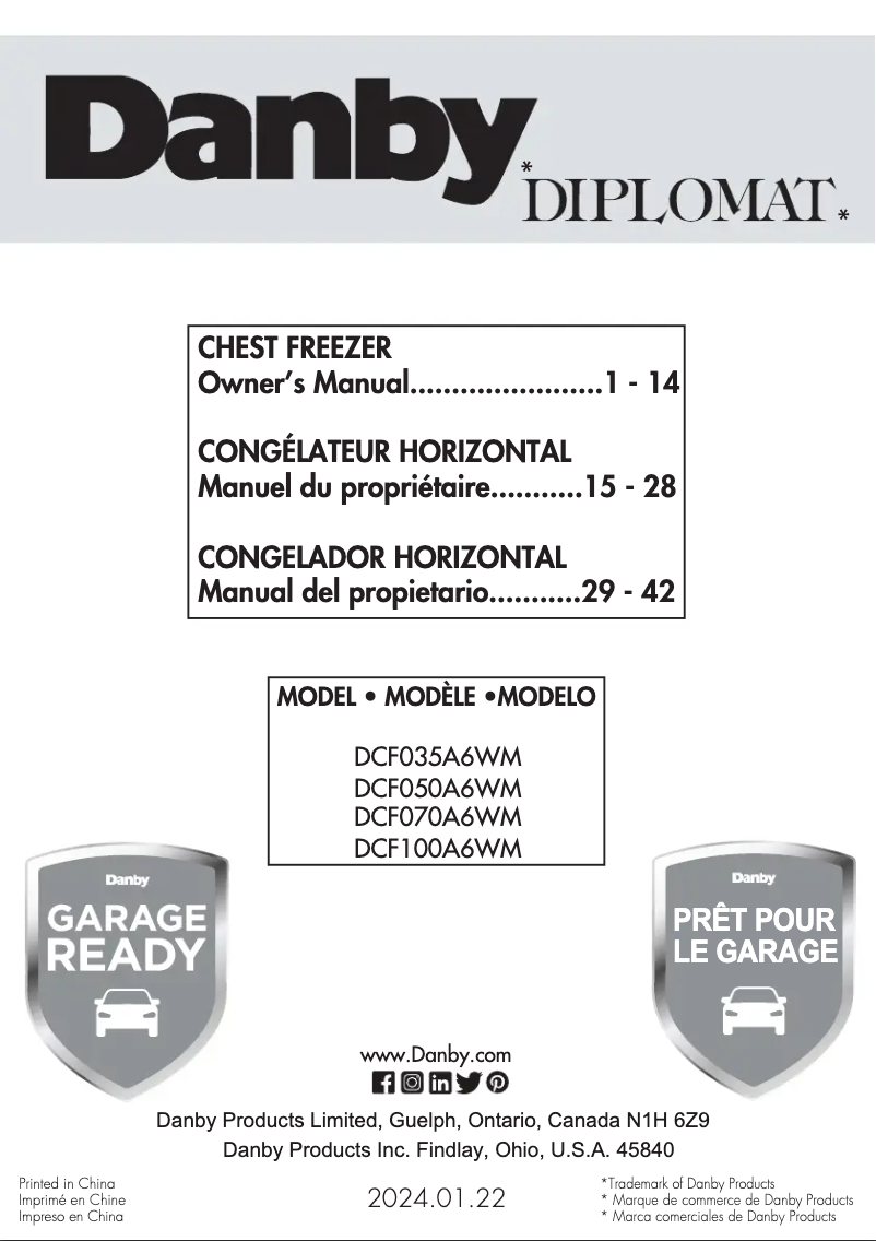 Imagen de la primera página del manual del dispositivo DCF100A6WM