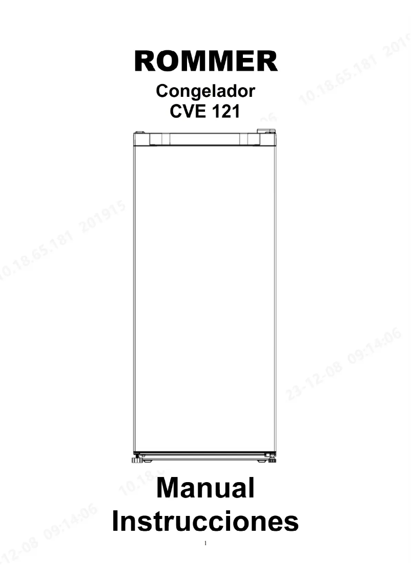 Página 1 del manual Manual de usuario Rommer CVE 121
