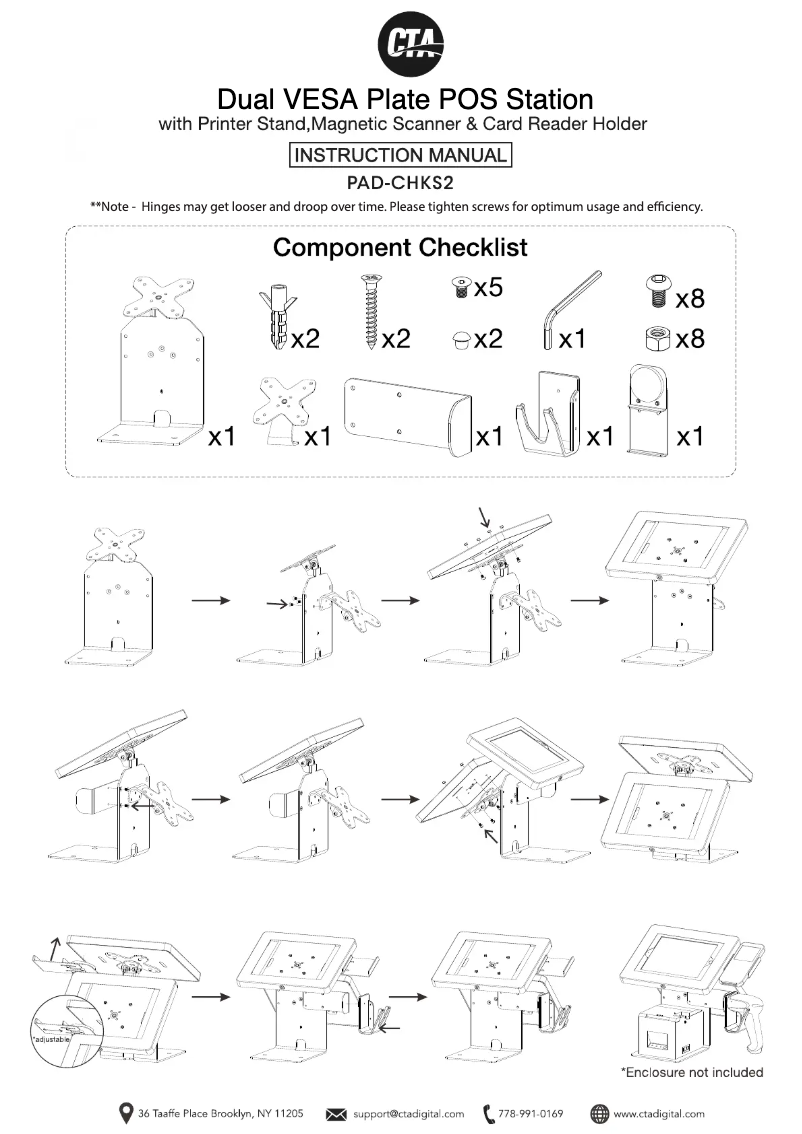 Imagen de la primera página del manual del dispositivo PAD-CHKS2