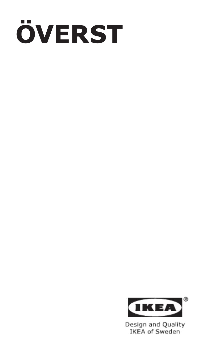 Imagen de la primera página del manual del dispositivo ÖVERST 903.602.34