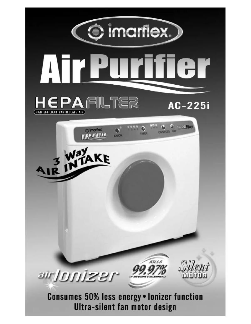 Página 1 del manual Manual de usuario Imarflex Air Purifier AC-225i