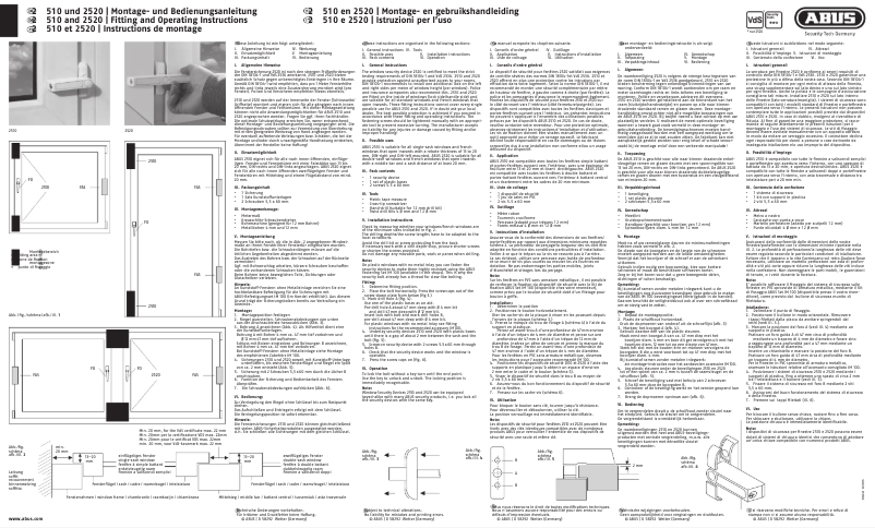 Página 1 del manual Manual de usuario Abus 2520