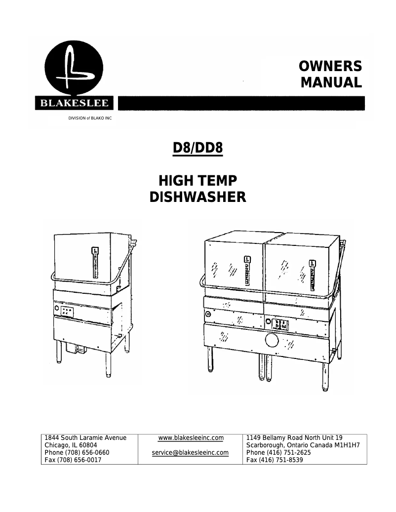 Imagen de la primera página del manual del dispositivo D8