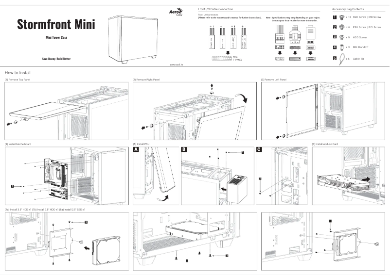 Página 1 del manual Manual de usuario AeroCool Stormfront Mini