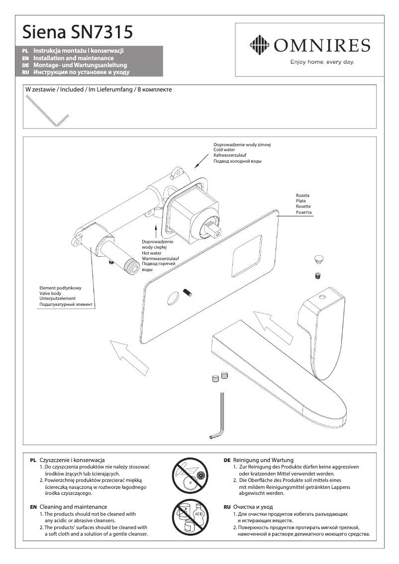 Página nº 1 - Manual de usuario Omnires Siena SN7315