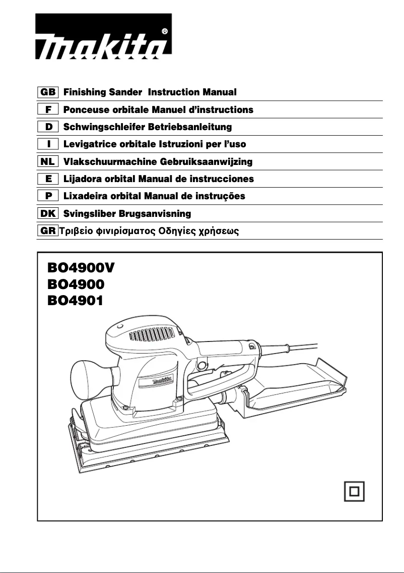Página nº 1 - Manual de usuario Makita BO4901J
