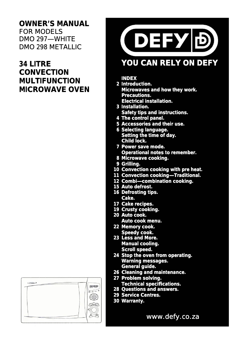 Imagen de la primera página del manual del dispositivo DMO 297