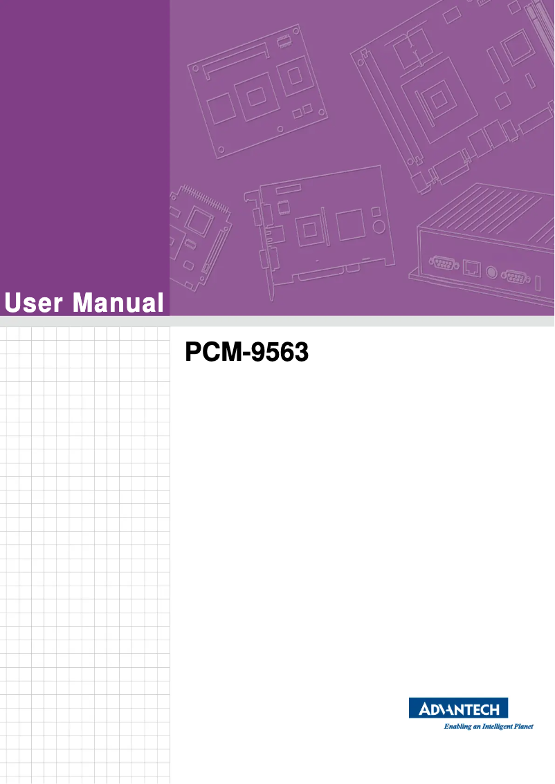 Imagen de la primera página del manual del dispositivo PCM-9563NF-S2A2