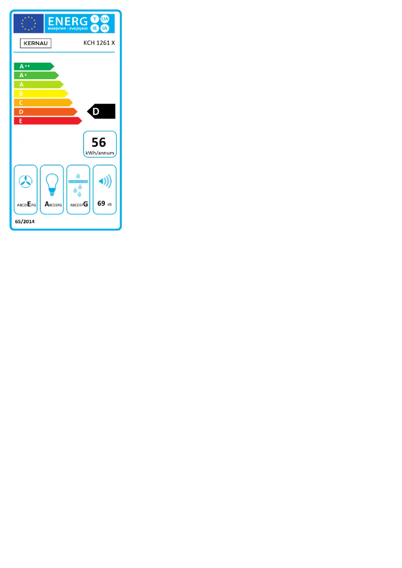 Imagen de la primera página del manual del dispositivo KCH 1261 X