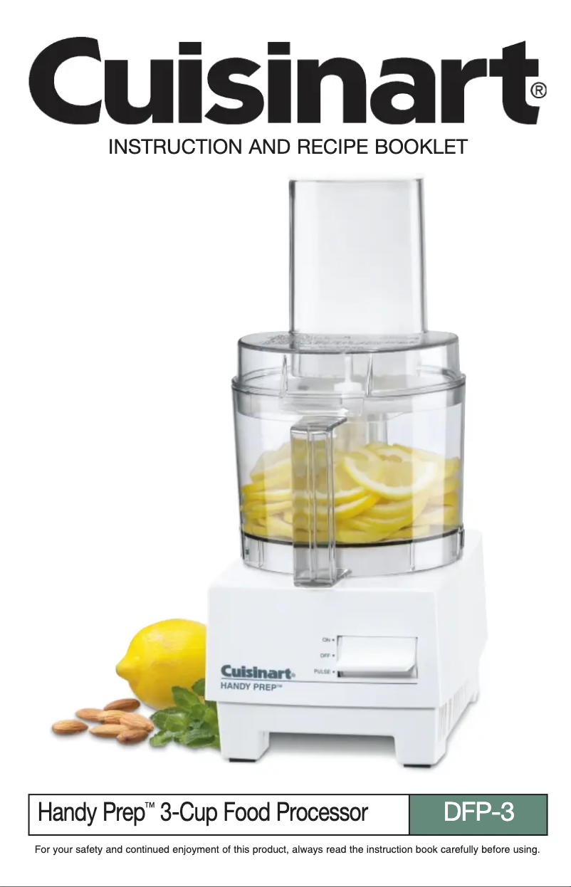 Imagen de la primera página del manual del dispositivo Handy Prep DFP-3