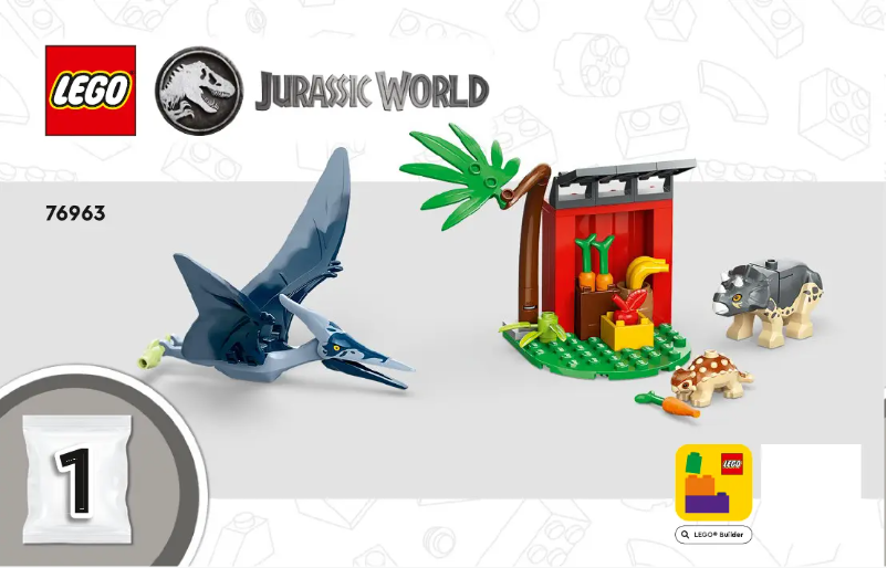 Página 1 del manual Manual de usuario Lego Jurassic World 76963