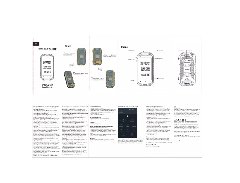 Imagen de la primera página del manual del dispositivo StrongPhone Q9