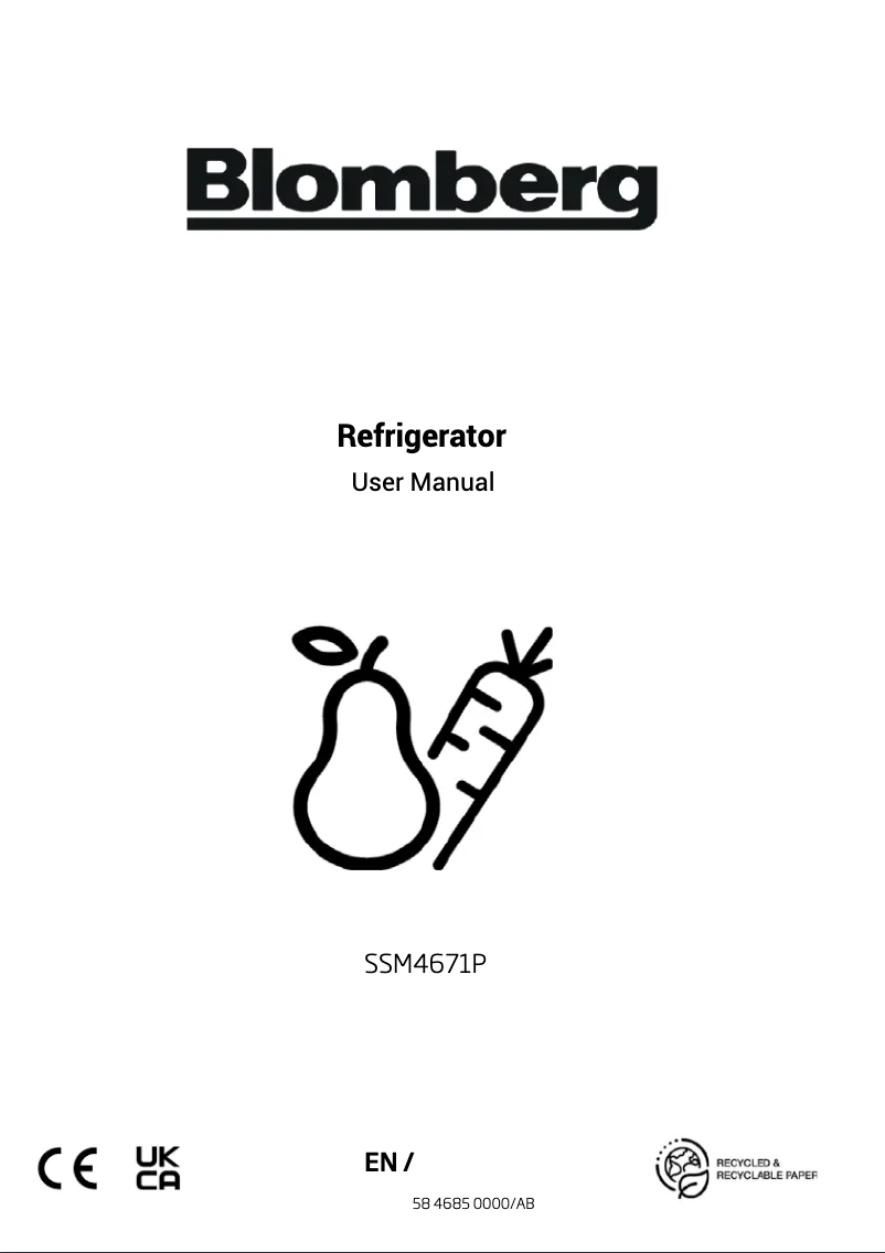 Página 1 del manual Manual de instrucciones Blomberg SSM4671P
