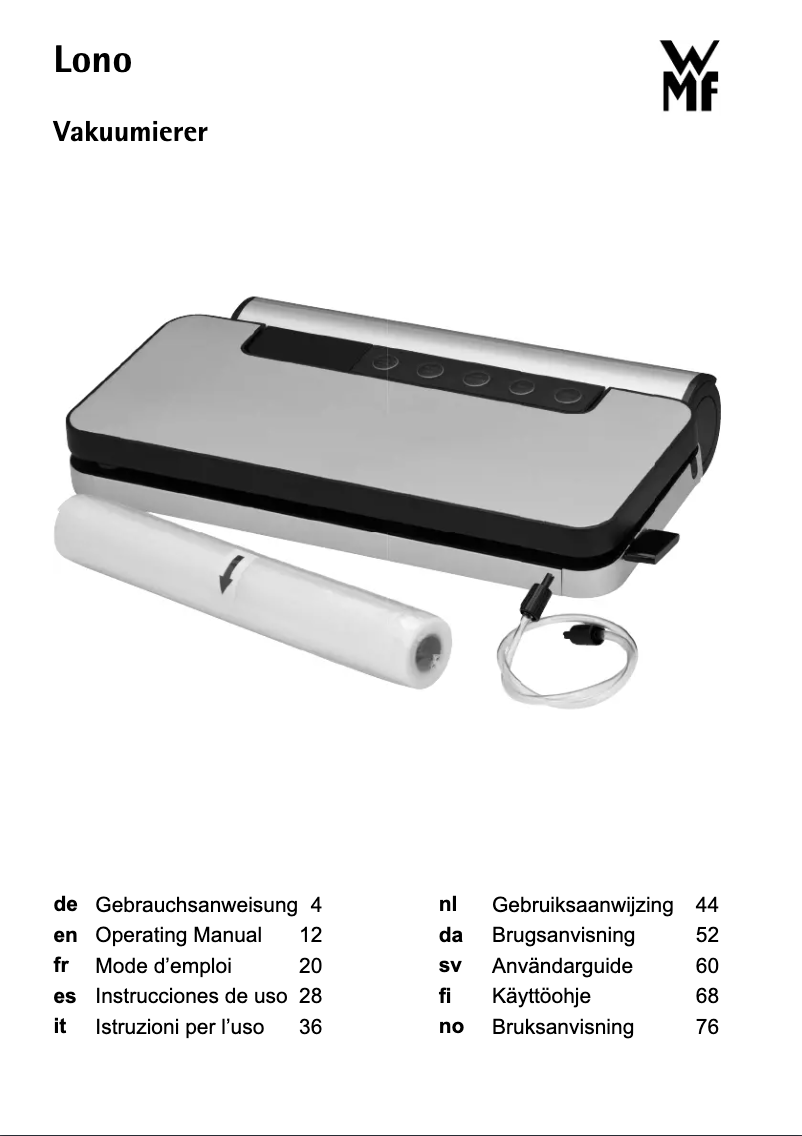 Página 1 del manual Manual de usuario WMF Lono 04.1907.0011