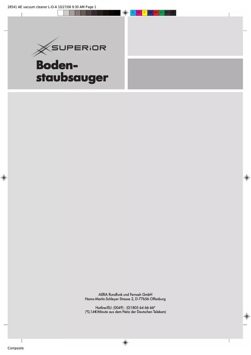 Página 1 del manual Manual de usuario Superior CH-850