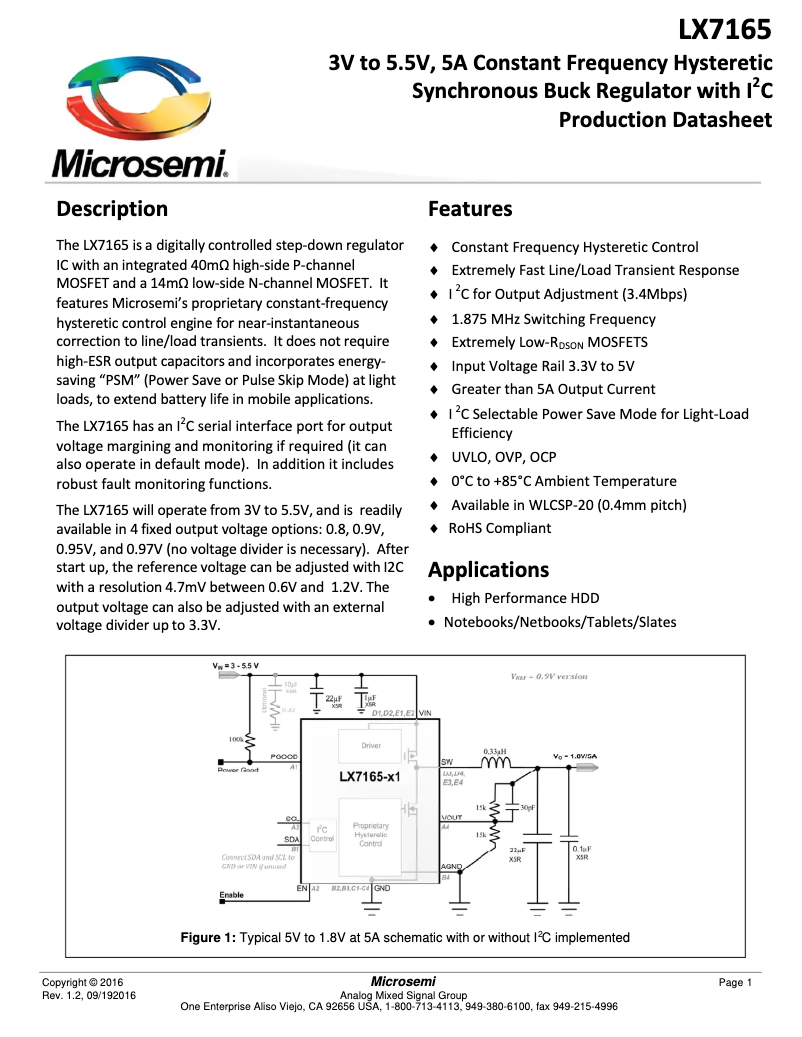 Imagen de la primera página del manual del dispositivo LX7165