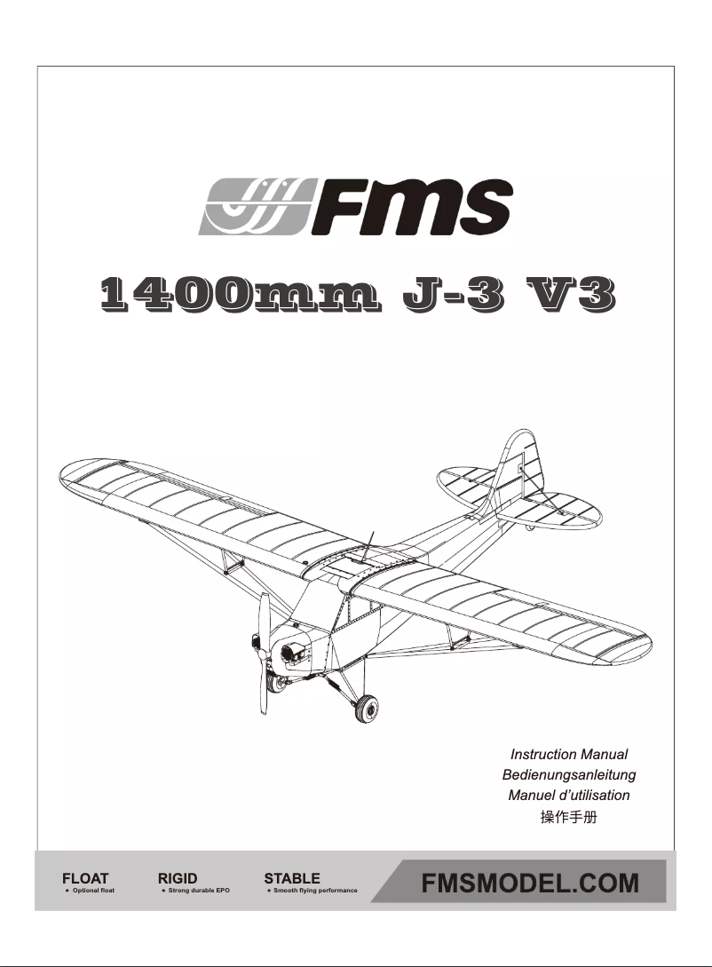 Página 1 del manual Manual de usuario FMS J-3 Cub V3