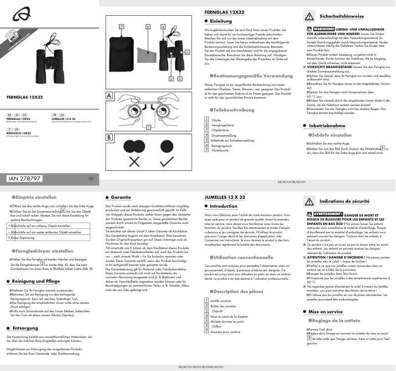 Imagen de la primera página del manual del dispositivo IAN 278797