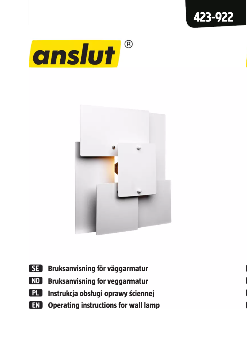 Imagen de la primera página del manual del dispositivo 423-922