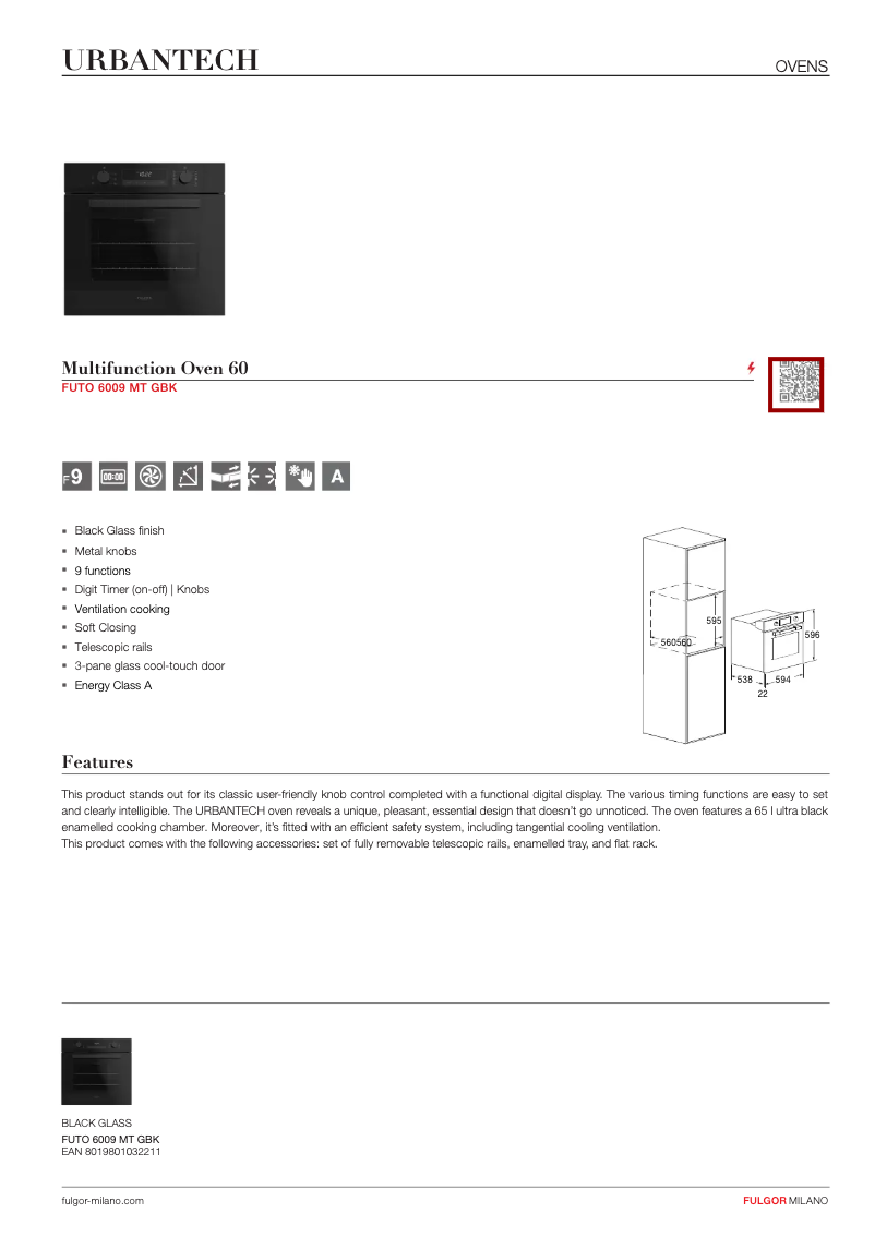 Imagen de la primera página del manual del dispositivo FUTO 6009 MT GBK