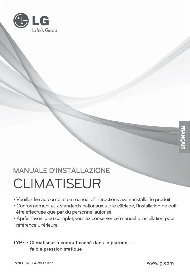 Imagen de la primera página del manual del dispositivo ARNU18GB2G2