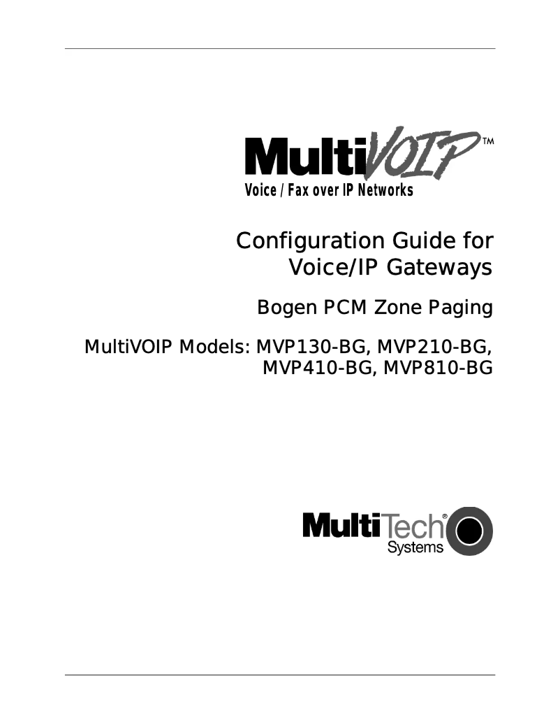 Imagen de la primera página del manual del dispositivo MVP210BG