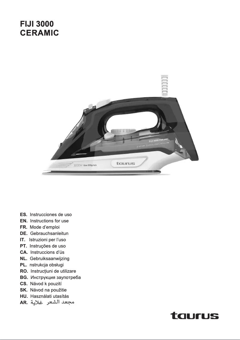 Imagen de la primera página del manual del dispositivo Fiji 3000 Ceramic