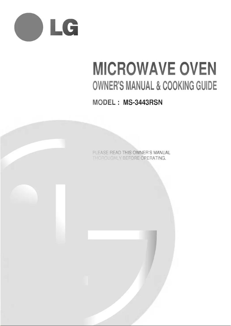 Página 1 del manual Manual de usuario LG MS-3443RSN