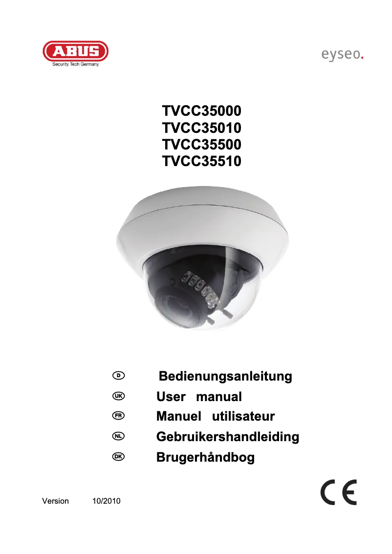 Página 1 del manual Manual de usuario Abus TVCC35500