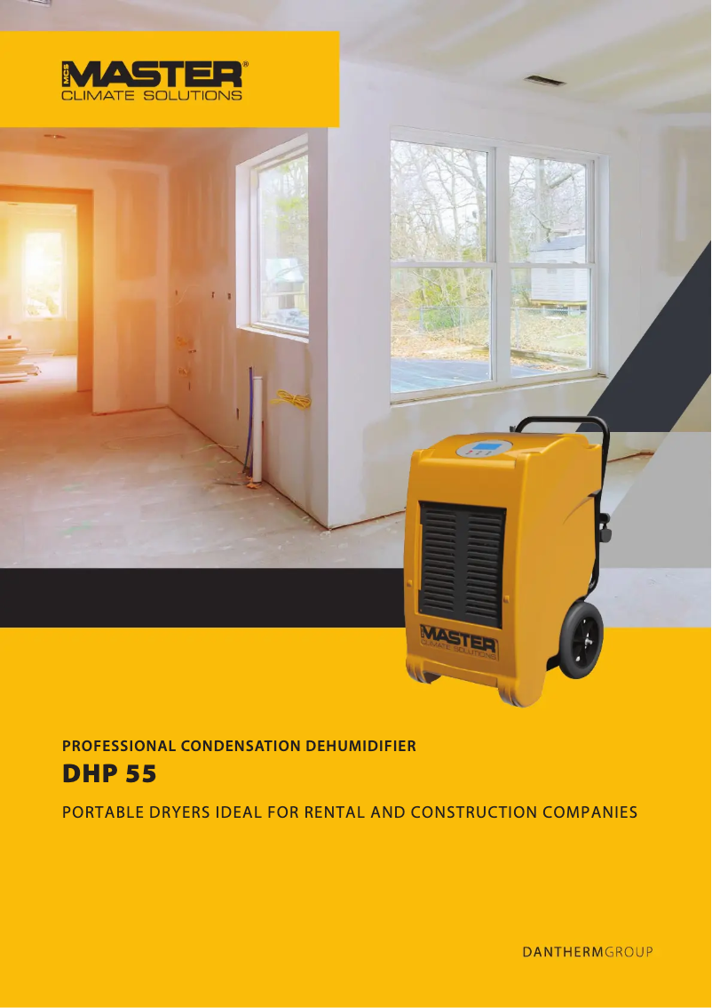 Imagen de la primera página del manual del dispositivo DHP 55