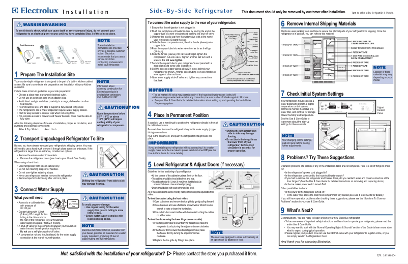 Imagen de la primera página del manual del dispositivo E23CS78HSS