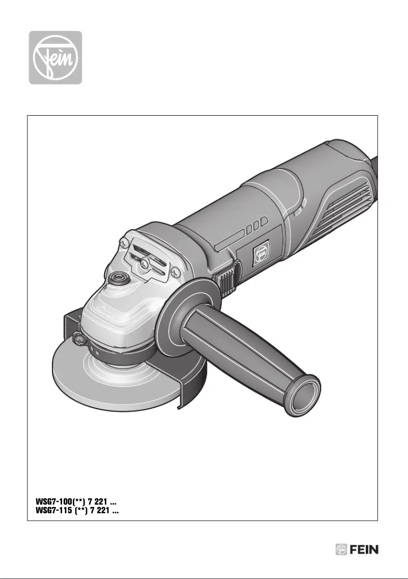 Página 1 del manual Manual de usuario Fein WSG 7-115