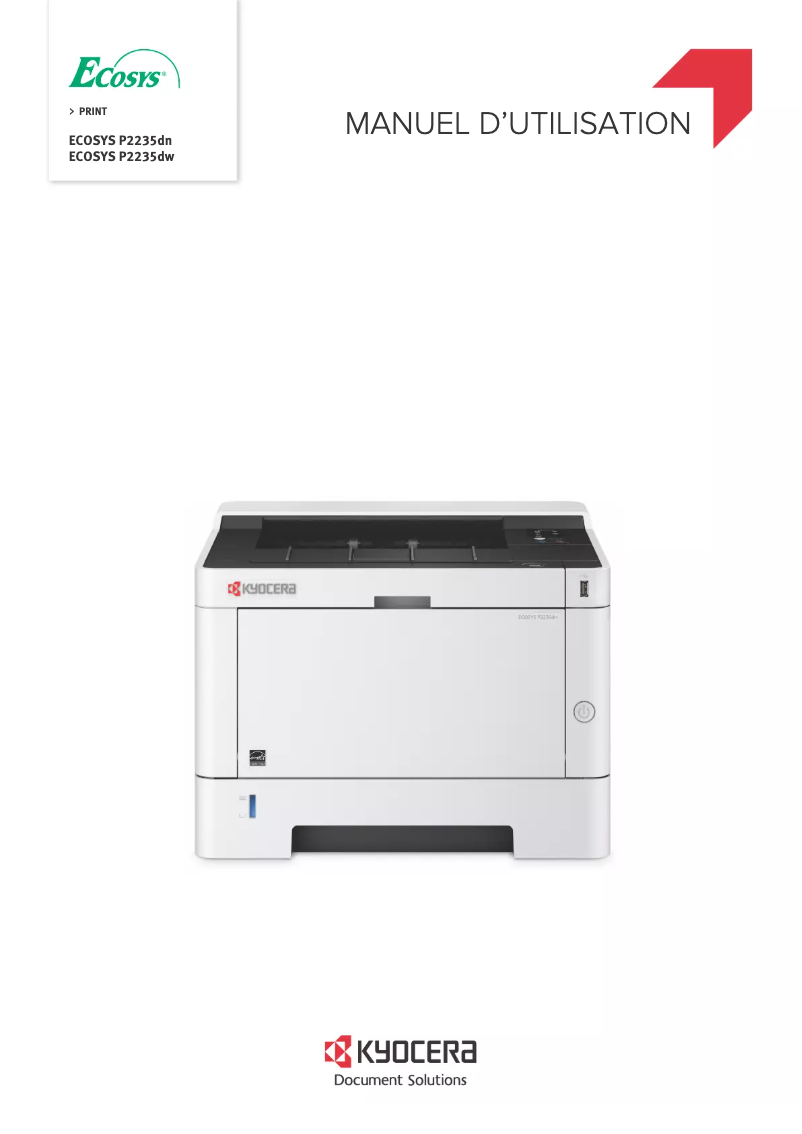 Página 1 del manual Manual de usuario Kyocera ECOSYS P2235dn