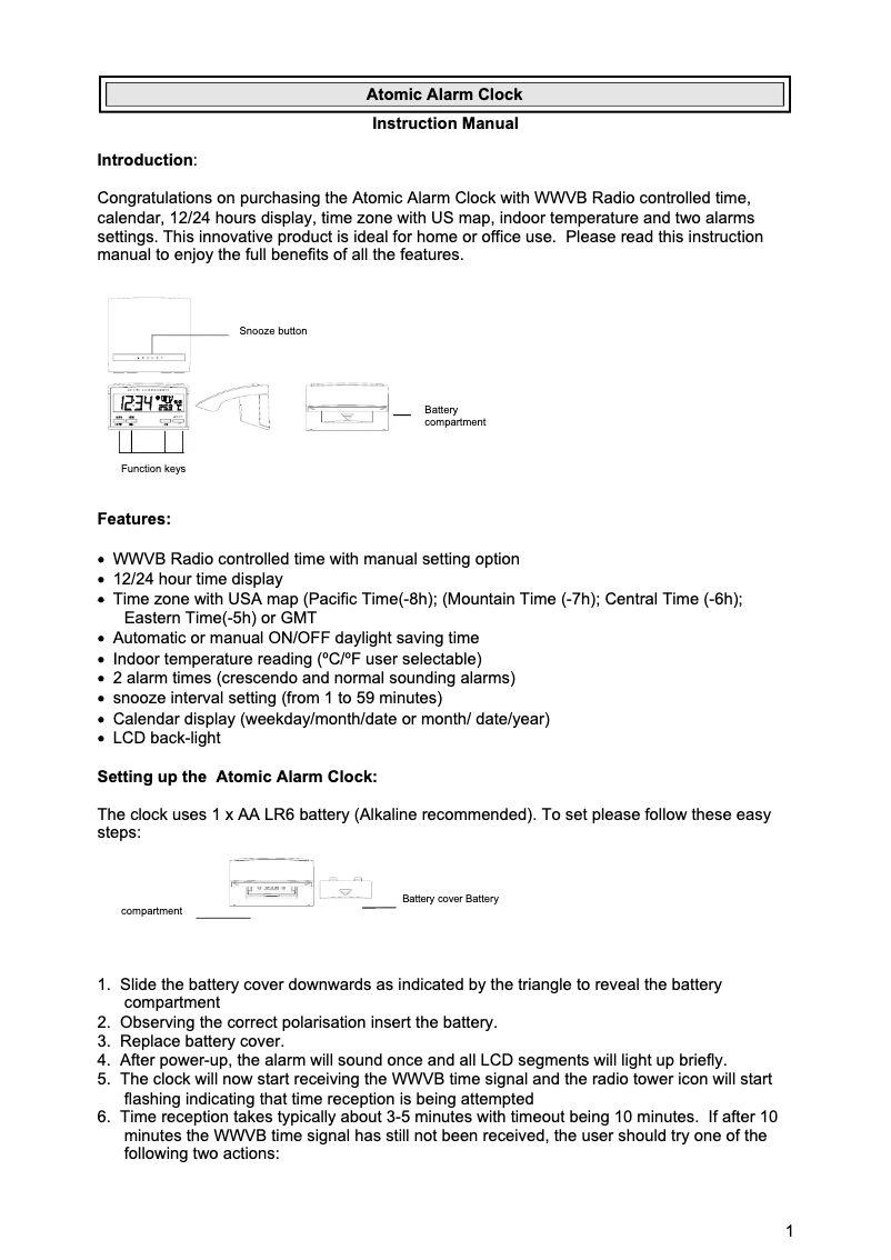 Página nº 1 - Manual de usuario La Crosse Technology WT-2100