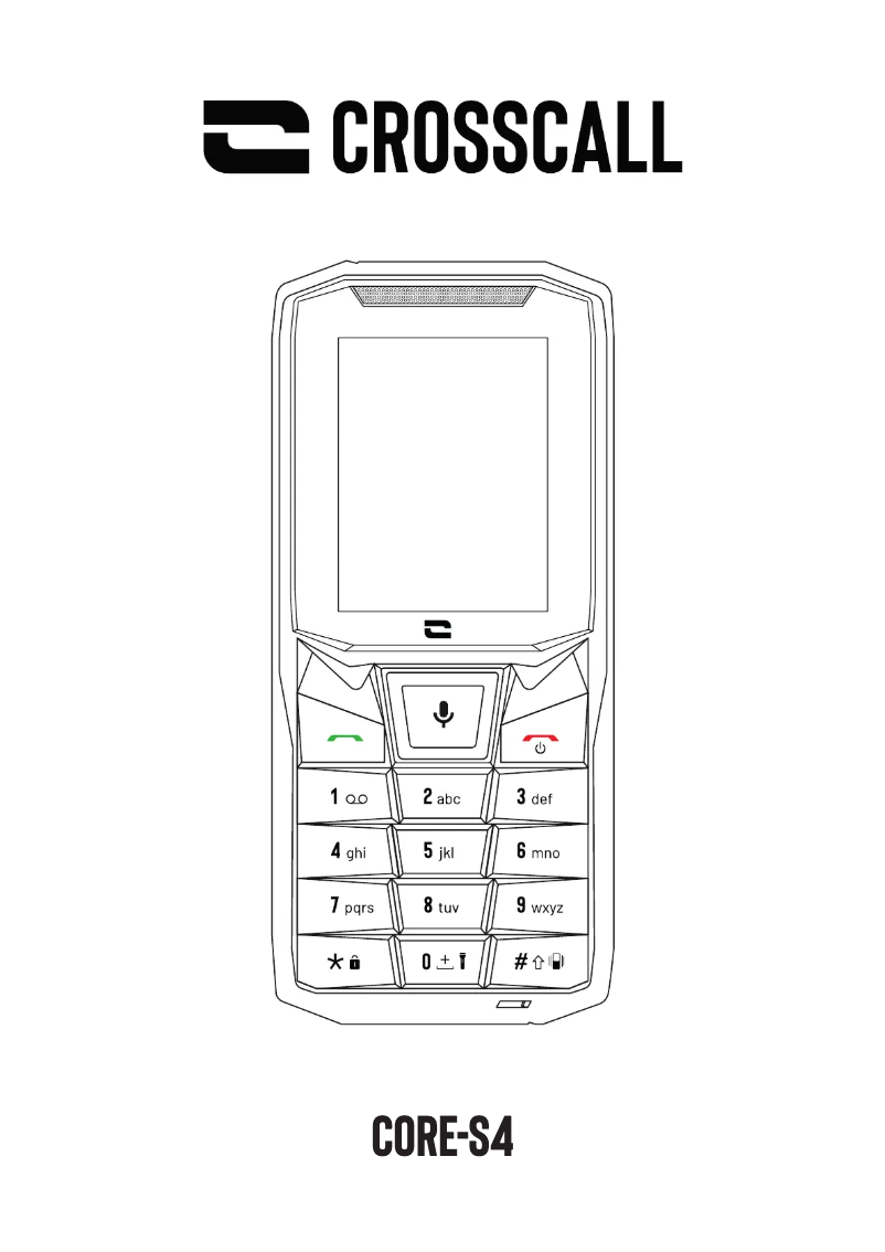 Página 1 del manual Manual de usuario Crosscall Core-S4