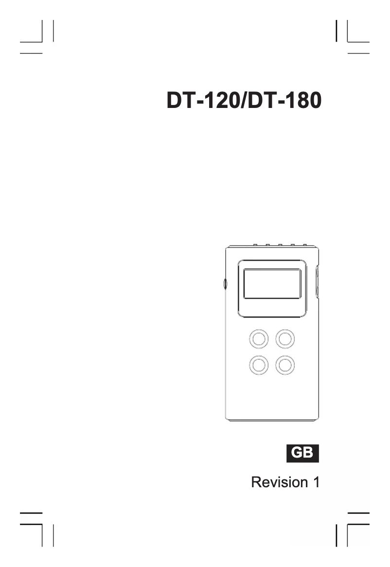 Página 1 del manual Manual de usuario Sangean DT-120B