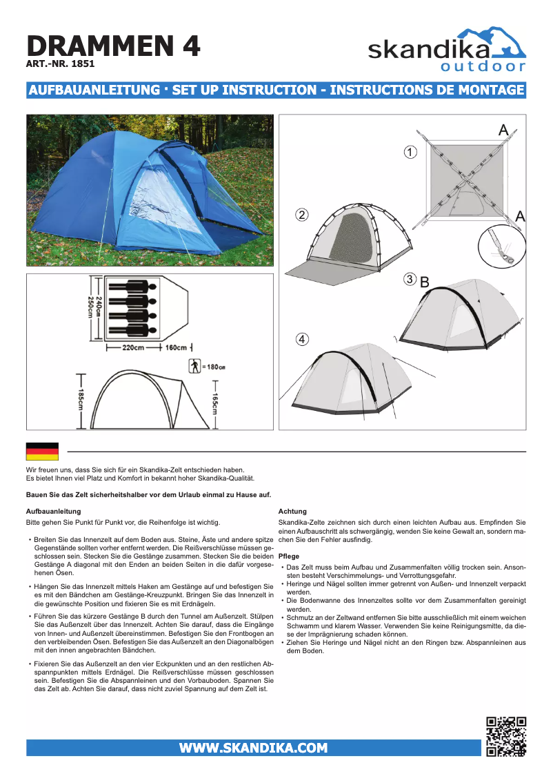 Página nº 1 - Manual de usuario Skandika Drammen 4