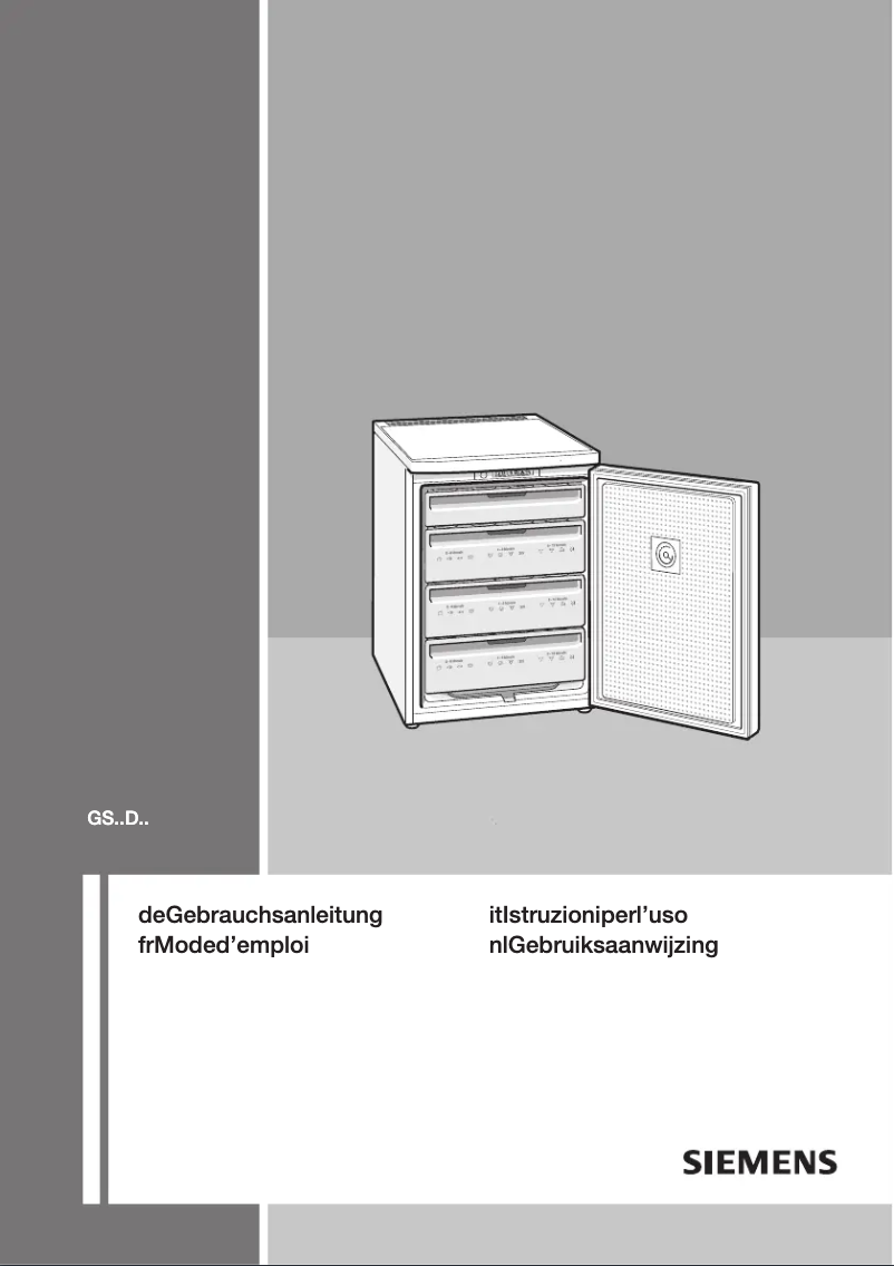 Página nº 1 - Manual de usuario Siemens GS16VPW30